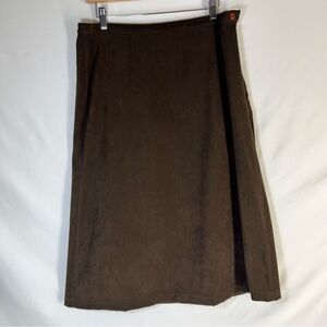 Christopher & Banks Womens sz 8 Skirt Knee Length Pencil Brown Modest